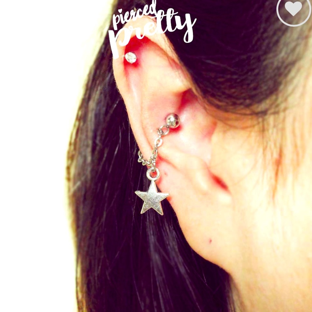 16g Star Conch chain Earring